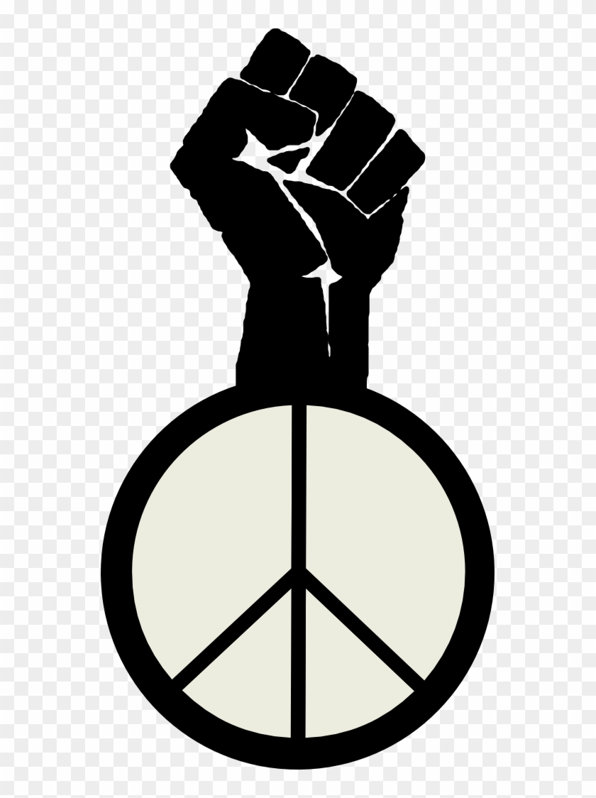 Art Svg File Occupy Wall Street Fight The Power Peace - Peace Fist #222556