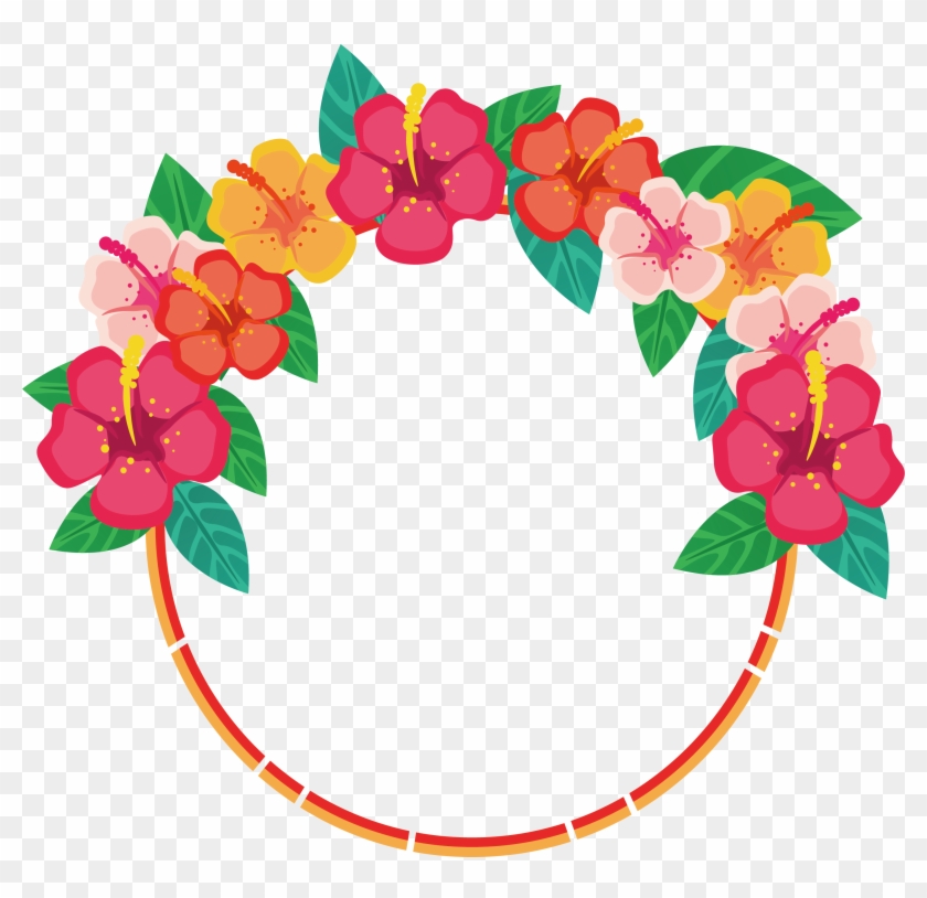 Flower Floral Design Download Clip Art - Flowers Banner Round Png #223105
