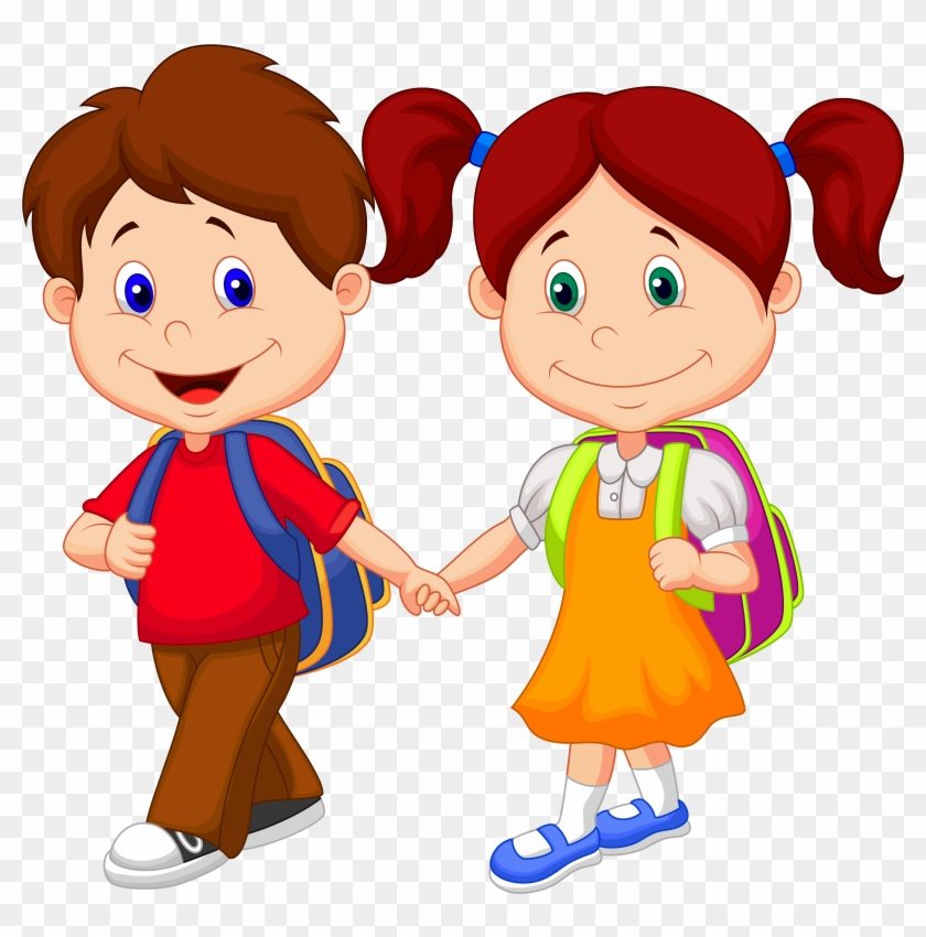 Kids School Clipart Png - Cartoon Children #223183