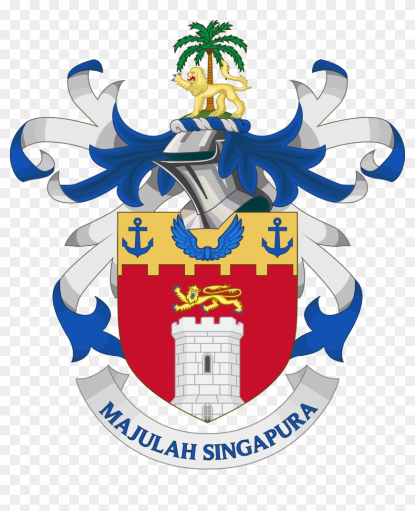 City Of Singapore Coa By Sempereadem-sg - Singapore Coat Of Arms Colony #223388