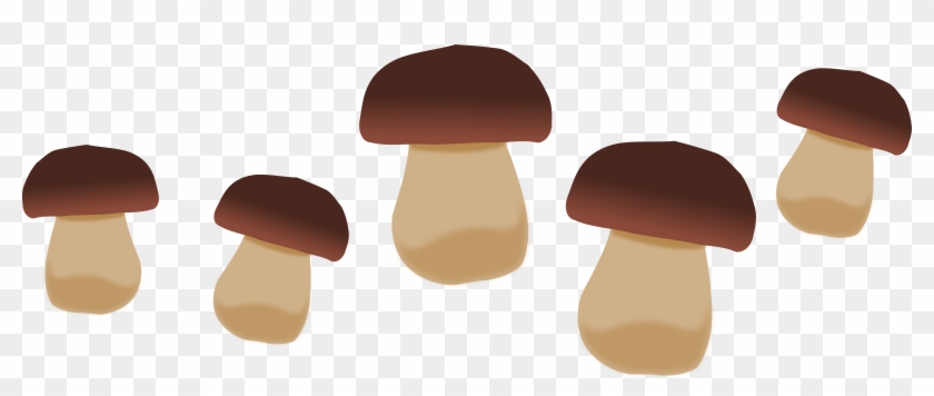 Brown Mushrooms Clip Art At Clker - Mushrooms Clipart #223526