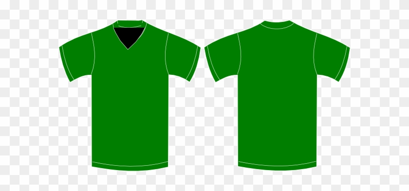 Green V Neck T Shirt #223540