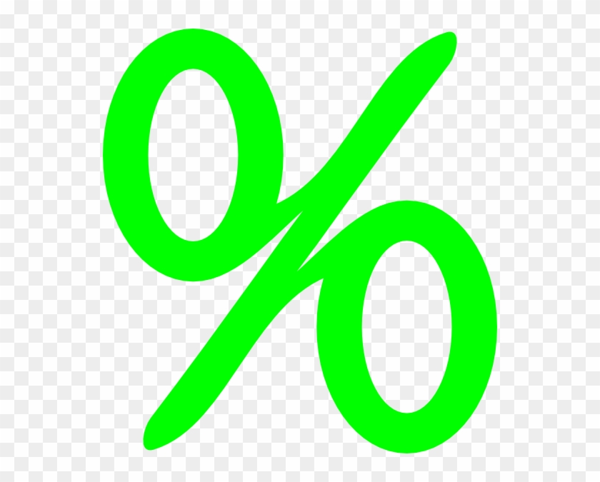 Green Percent Clip Art - Percent Clipart #223720