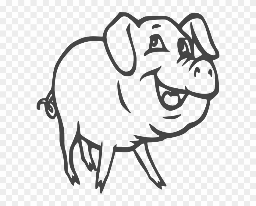 Pig Clipart Black And Whi - Pig Png Black And White #223754