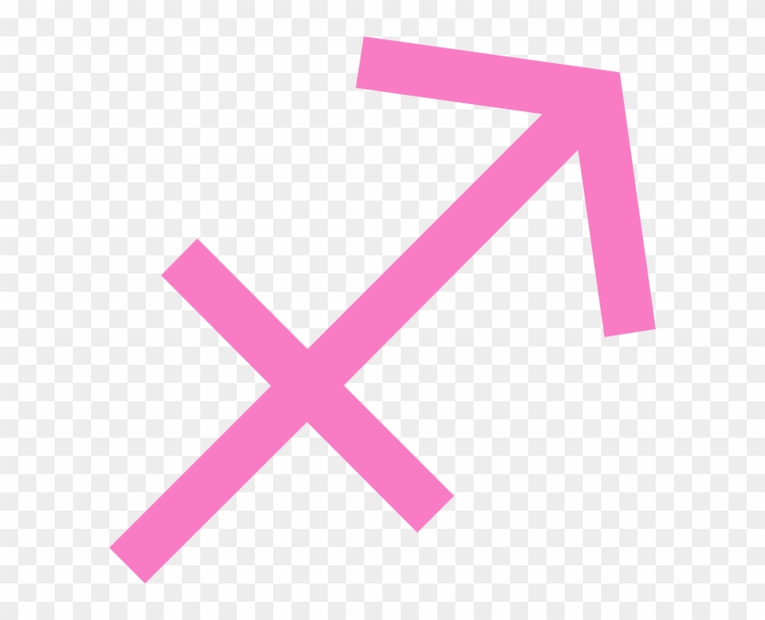 Pink Sagittarius Symbol Clip Art - Sagittarius Sign #223761
