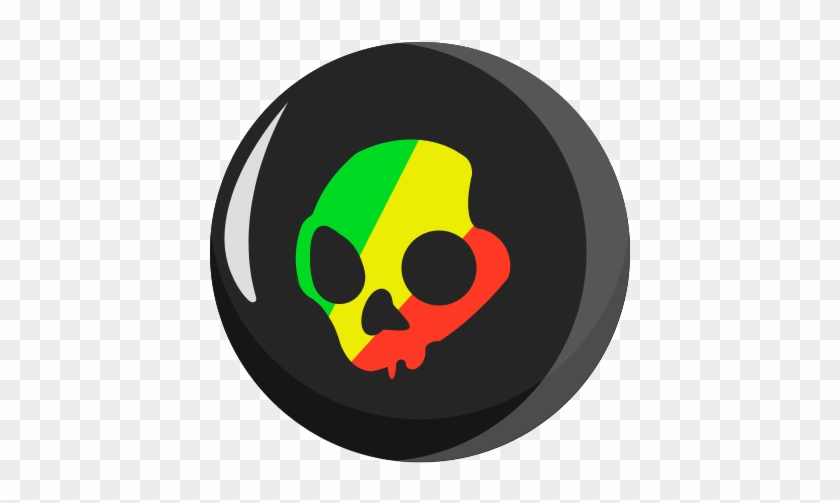 Rasta Skull - Skull Candy Logo Rasta #223781