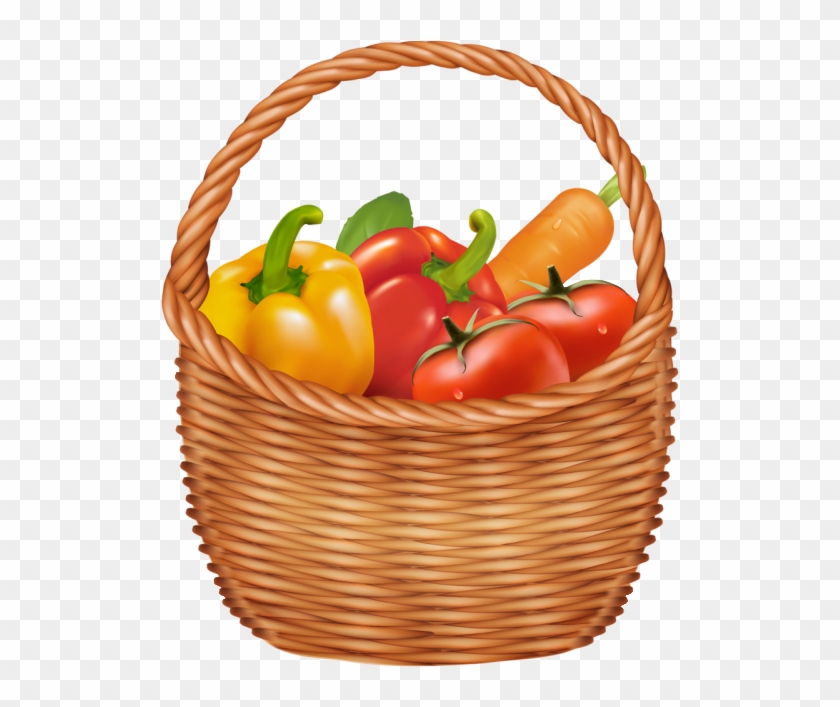 Vegetables Basket Png Clipart Picture - Basket Full Of Vegetables #223877