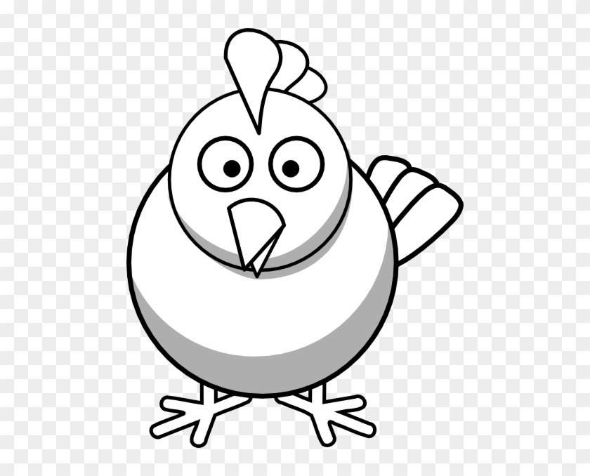 Chicken Nuggets Clipart - Cartoon Chicken Black And White #224002