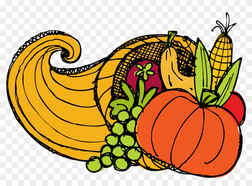 Turkey Clipart Kindergarten - Cornucopia Clipart #224006