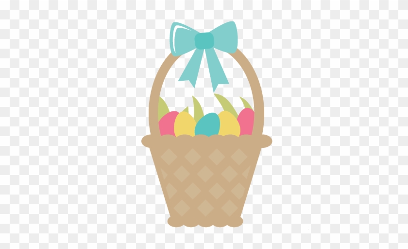 Easter Basket Svg File Easter Svgs Free Svgs For Cutting - Gift Basket #224020