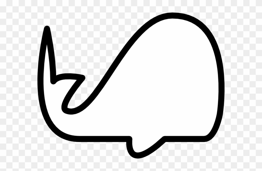 Whale Black And White White Whale Outline Clip Art - Whale Outline #224102