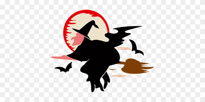 Fledermaus Besen Besenstiel Comic-figuren - Car Stickers Flying Witch Sticker #224289