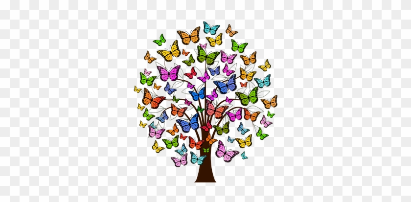 Schmetterlinge, Baum, Bunt, Farben - Autoimmune Disease #224291