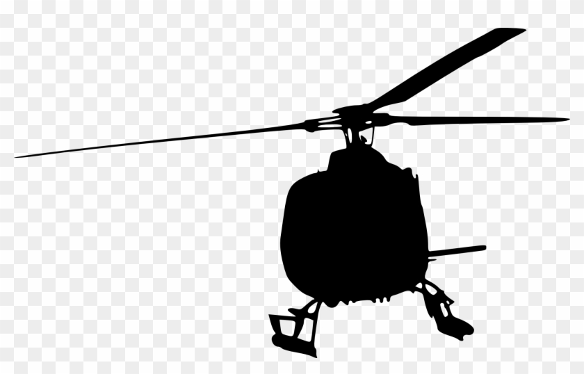 Helicopter Silhouette Clip Art - Helicopter Silhouette Transparent #224509