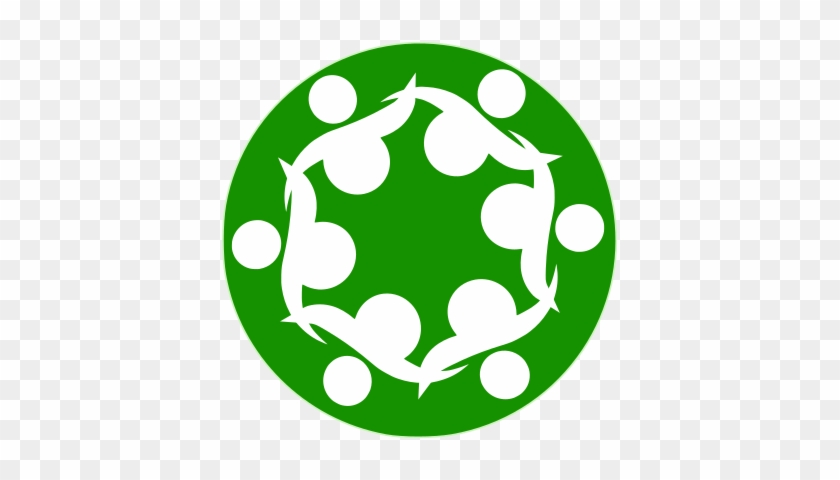 A Stylized Circle Of People - Open Source Community Icon #224520