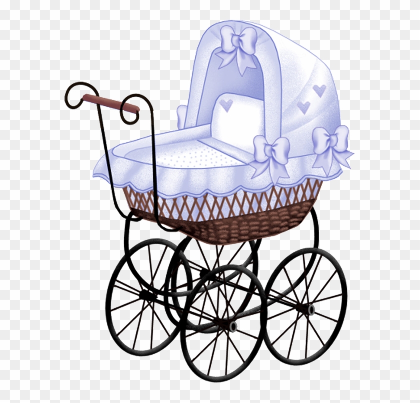 Blue Baby Carriage Clip Art - Vintage Baby Carriage Clipart #224536