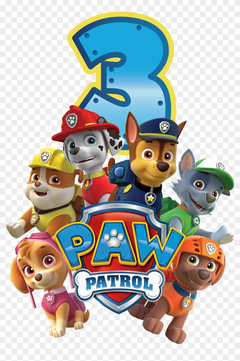 Paw Patrol Birthday Shirt 3 - 794434241886 Nickelodeon Paw Patrol Girls Skye Knit #224584