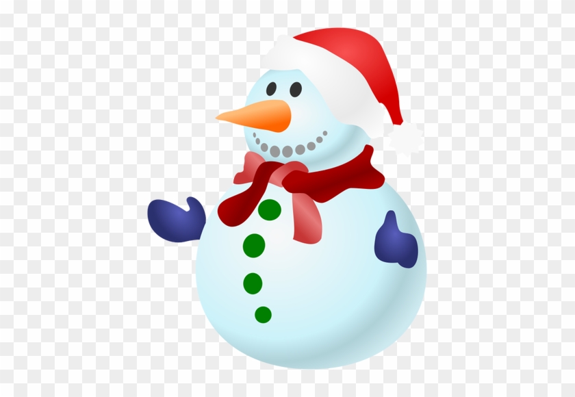 Von Fröhlich Bunten Schneemann Mit Schal Clipart - Christmas Snowman Clip Art #224590