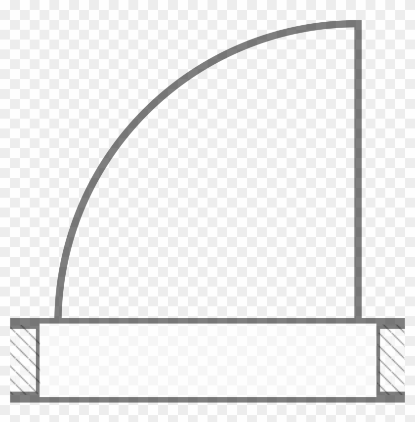 Architectural Plan, Door1 - Door Floor Plan Png #224716