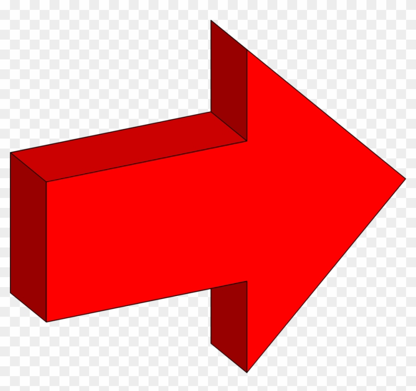 3d Arrow Clipart - Big Red Arrow Clipart #224719