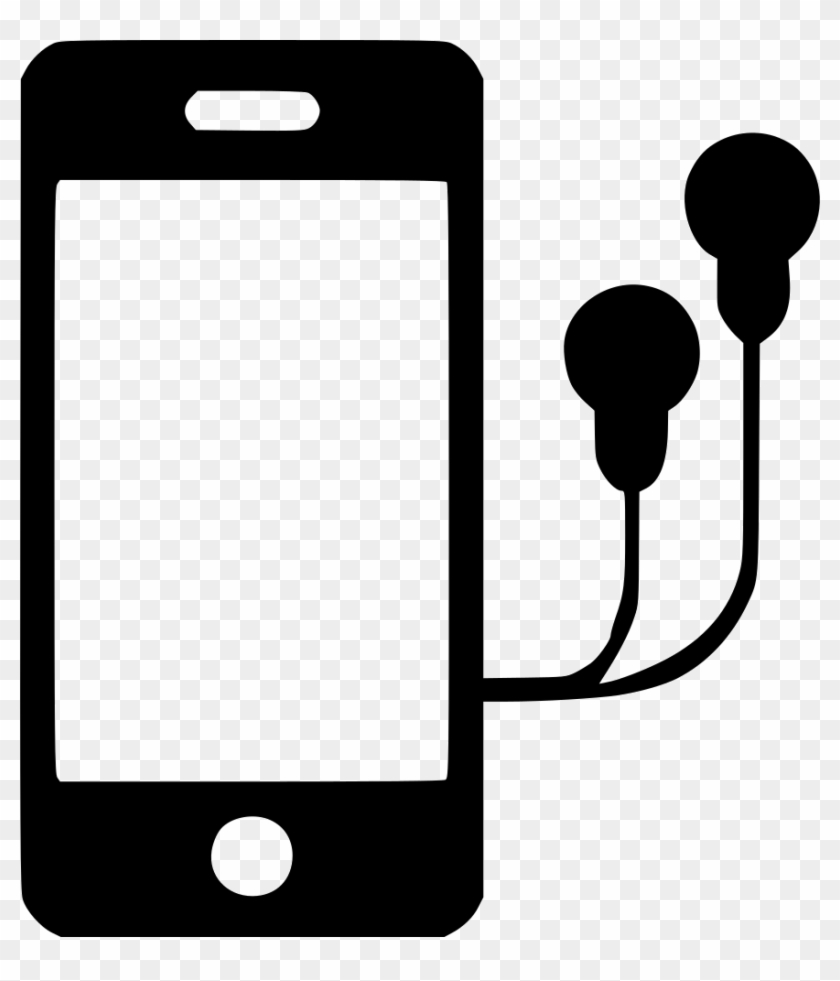 Png File - Phone With Earbuds Clipart #224751