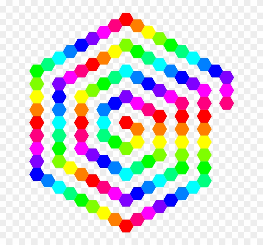 120 Hexagon Spiral - Circle #224757
