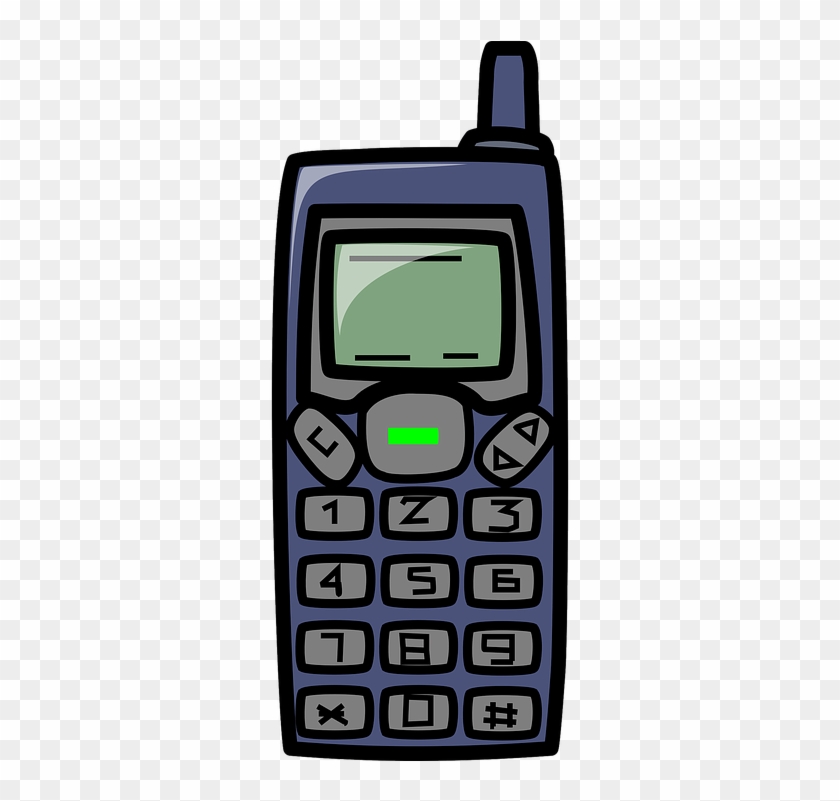 Telefon, Wireless, Mobil - Cell Phone Clip Art #224909