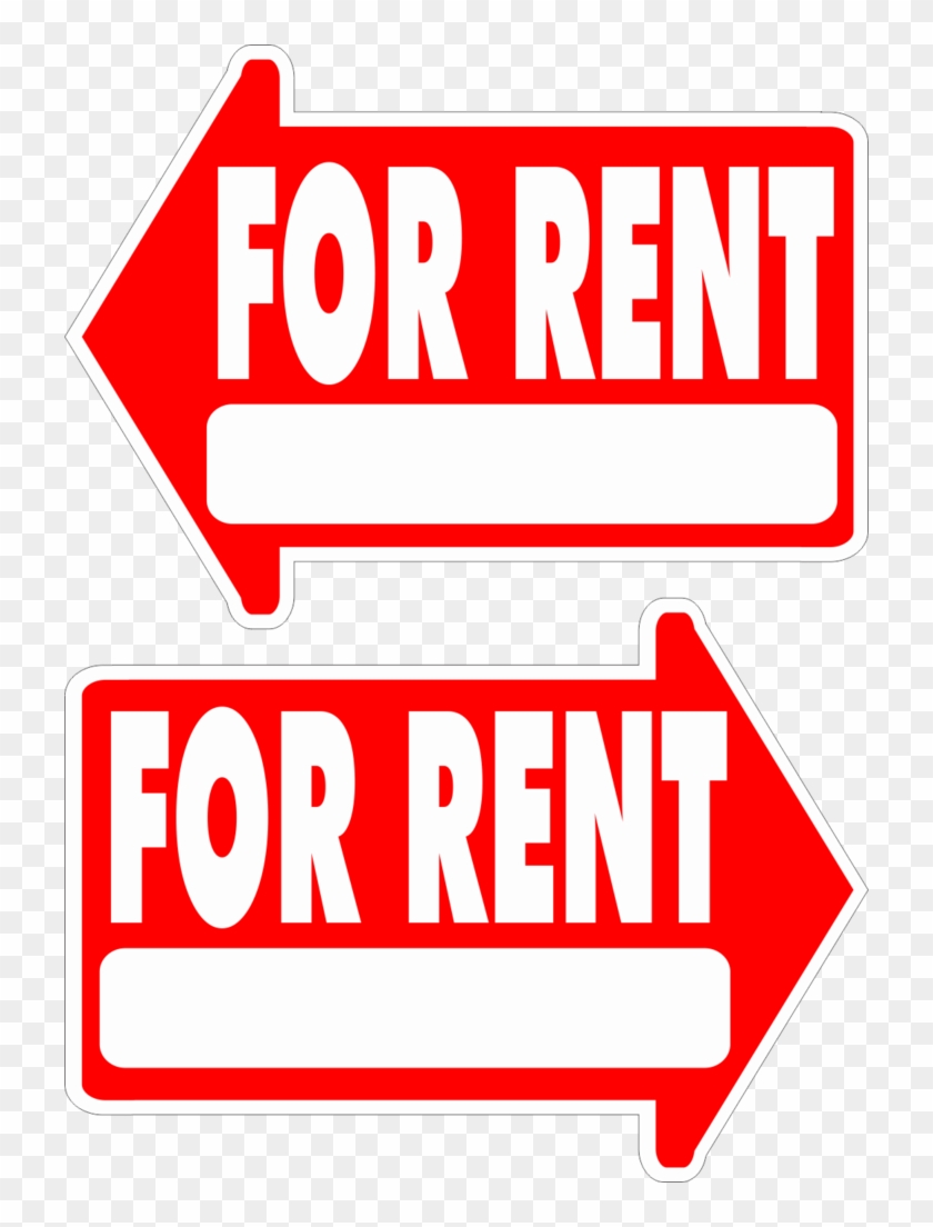 For Rent Yard Sign Arrow Shaped With Frame Statrting - Rent Yard Sign Png #224952