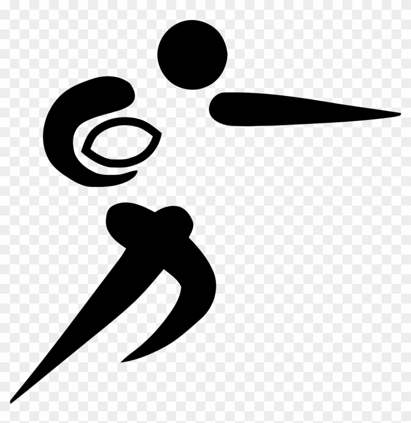 Free Vector Olympic Sports Rugby Union Pictogram Clip - Rugby Images Free Clip Art #224990