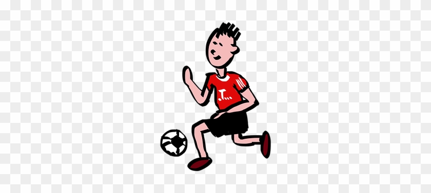 Fussball, Fussballer, Fcb, Kicker, Ball - Football Player Cartoon Png #224992