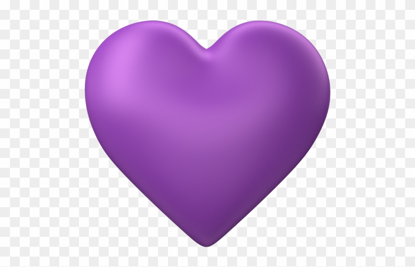 Purple Wedding Heart Clip Art - Purple Heart No Background #225153