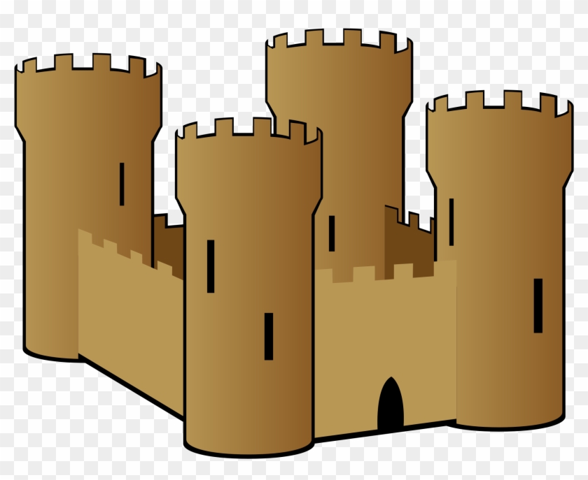 Fort Clipart - Sand Castle Clip Art #225188