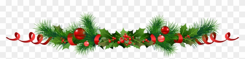 Op 20 December Is De Gasthuiskerk In Feeststemming - Christmas Garland Border Transparent #225371