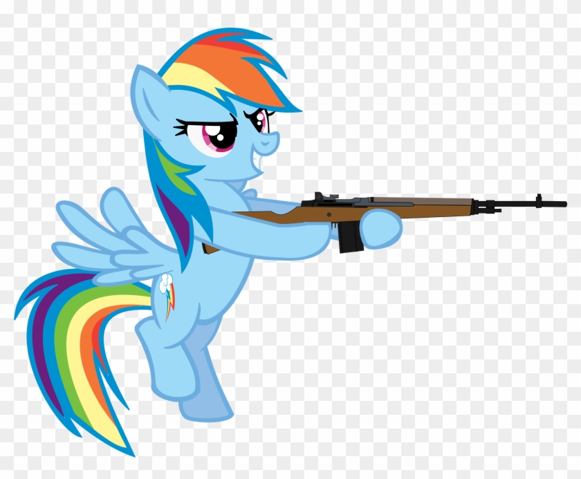 My Little Pony Clipart Gun Png - Pony With A Gun #225597