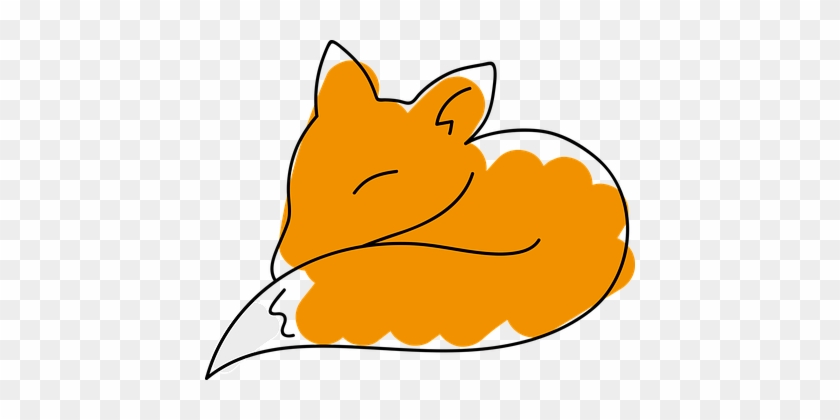 Fuchs Fox Zeichnung Tier Svg Vektor Fuchs - Fox Necklace - Silver Fox Necklace - Sleeping Fox - #225718