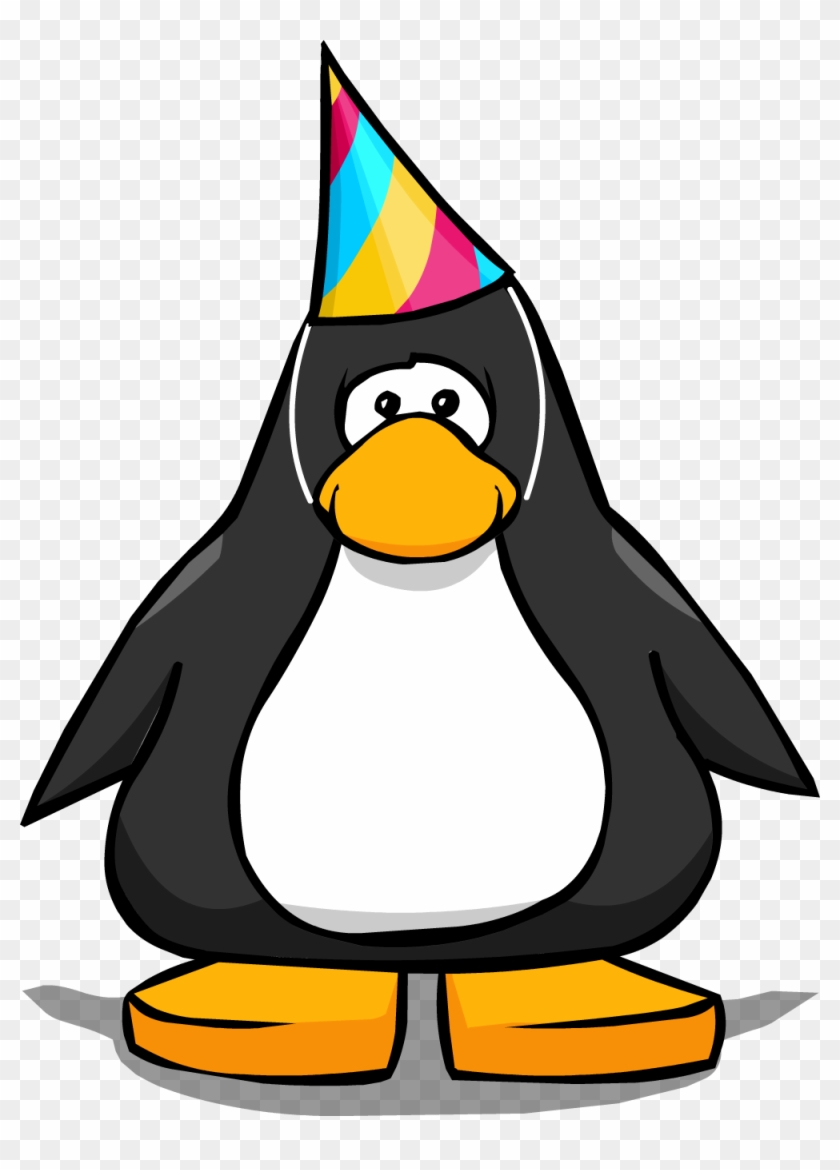 Pin Snow Cone Clip Art - Club Penguin With Party Hat #225761