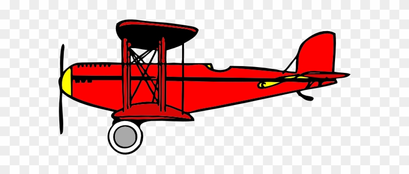 Red Biplane Clip Art At Clker - Biplane Clipart #225780