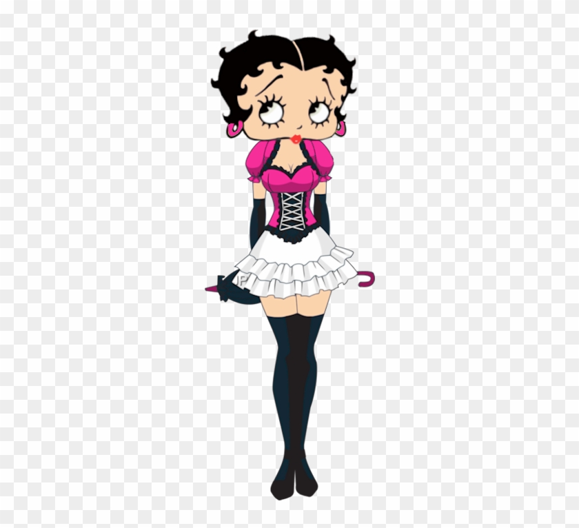 Betty Boop Pink And White Frilly Mini Dress - Sexy Dress Of Betty Boop #225826