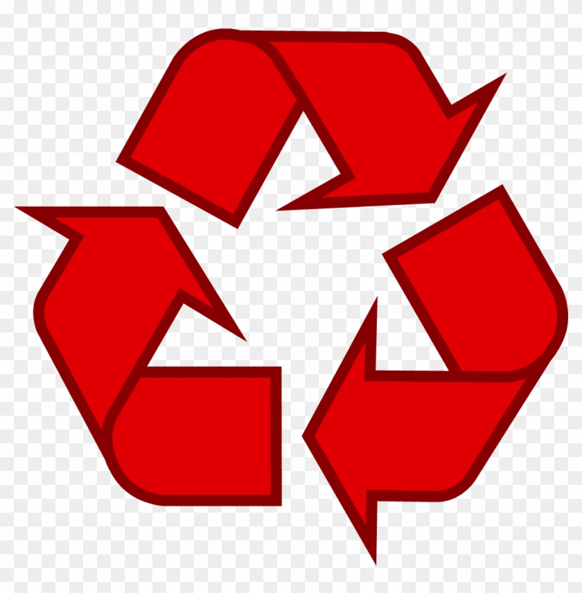 Red Universal Recycling Symbol / Logo / Sign - Recycle Symbol #226085