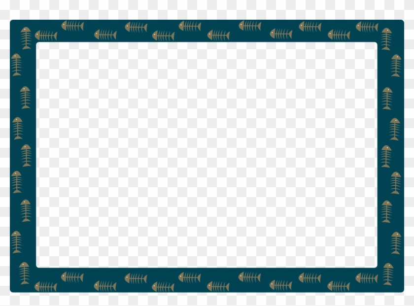 Free Fishbone Frame And Border For Cat Blog Design - Fish Bone Border #226202