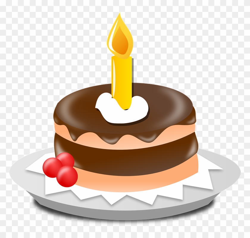 Birthday Cake With Candles Clipart - Birthday Cake Clip Art #226289
