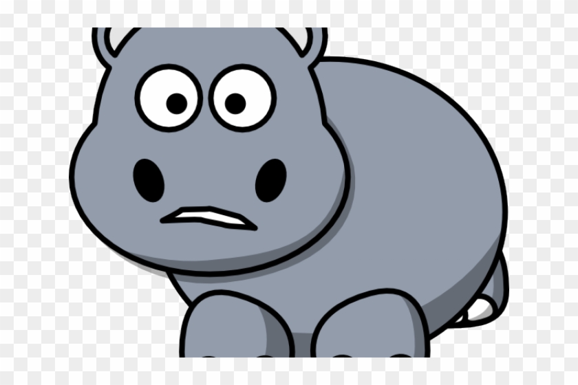 Hippopotamus Clipart Sad - Animals With One Tooth #1433897