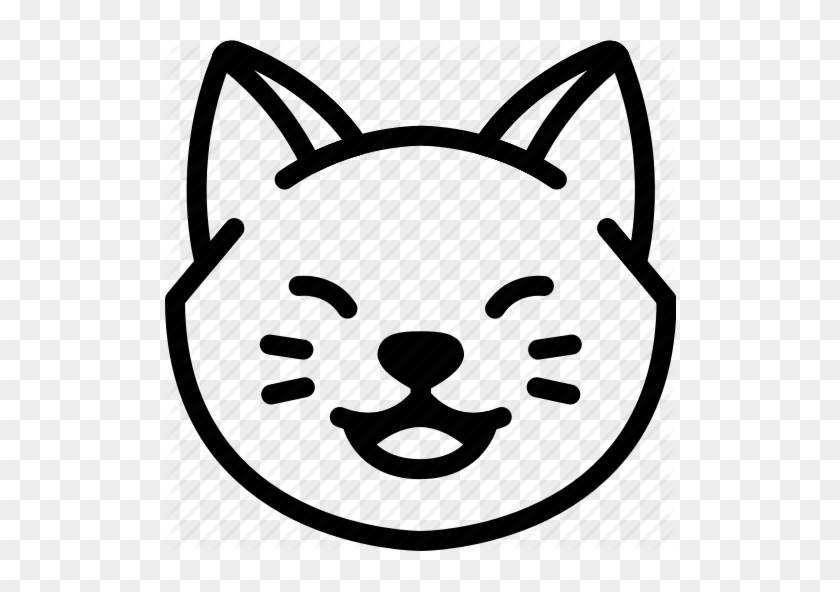 Cat Emoji Clipart Cat Emoji Clip Art - Cat Emoji Black And White #1433998