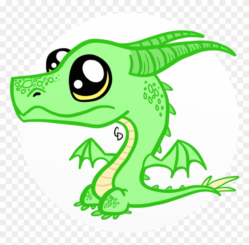 Clipart Alligator Chibi Free - Wyvern Cartoon #1434014