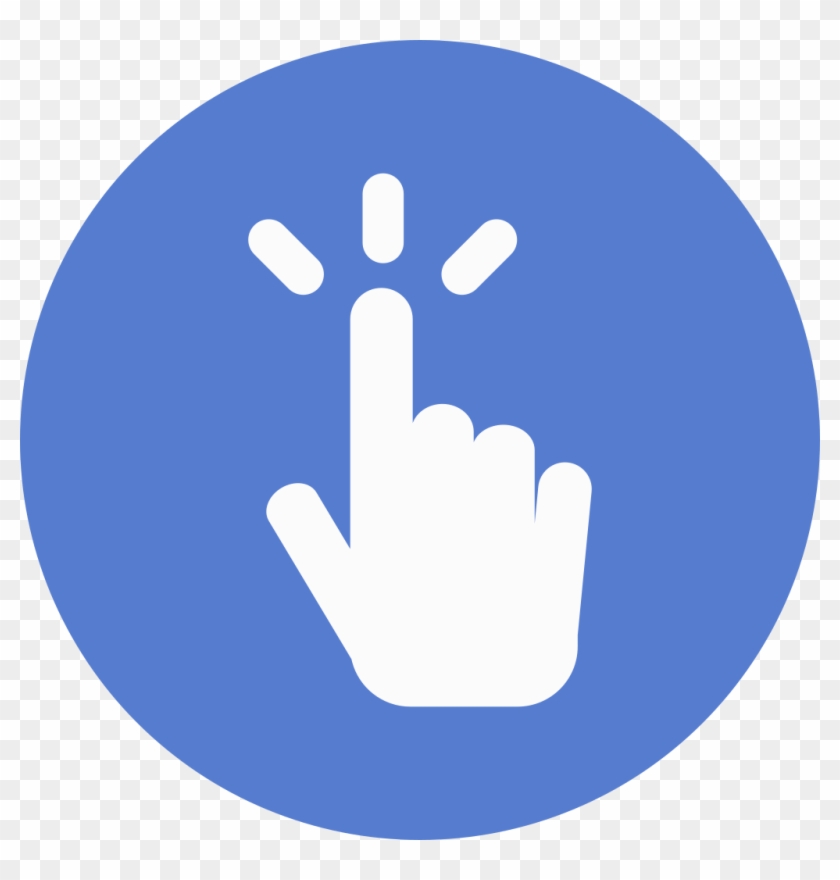 Vector Free Election Polling Icon Circle Blue Iconset - Finger Blue Icon Png #1434044
