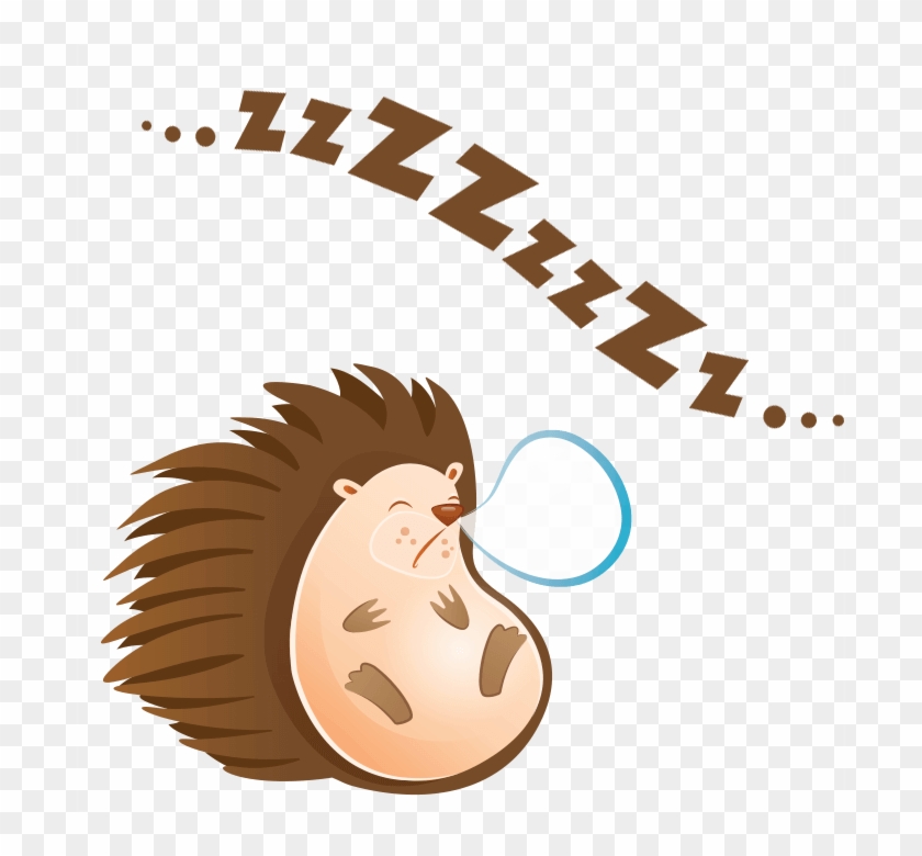 Clipart Sleeping Hedgehog - Clip Art #1434123