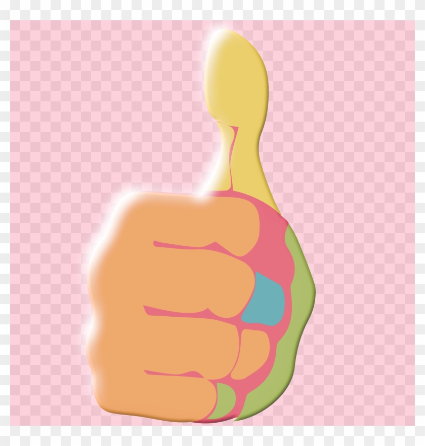 Thumb Hand Model Skin Animated Cartoon - Clip Art #1434211