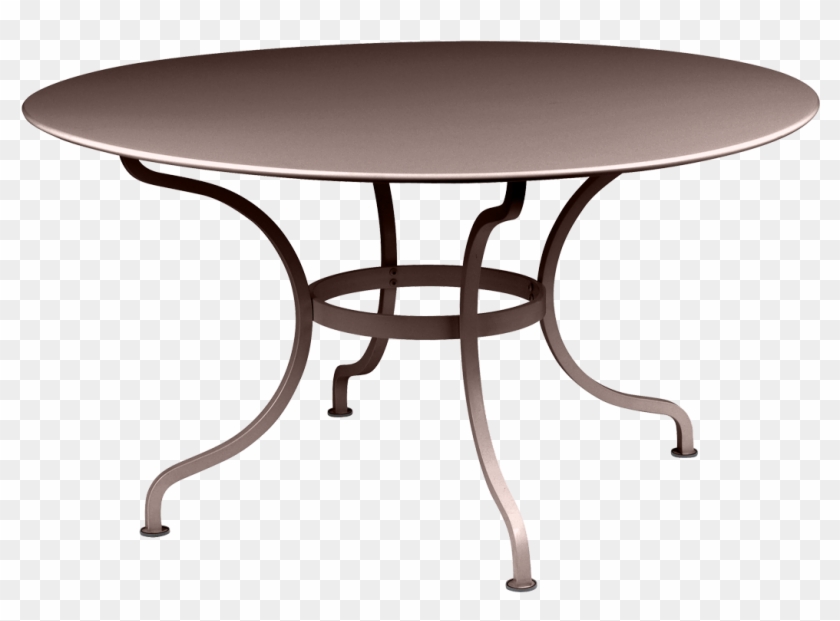 Outdoor Round Tables Garden Furniture Fermob - Table Jardin Métal Rouille #1434470