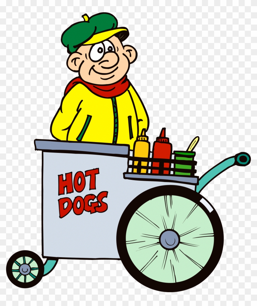 Hot Dog Cart Clip Art - Hot Dog Cart Clip Art #1434491