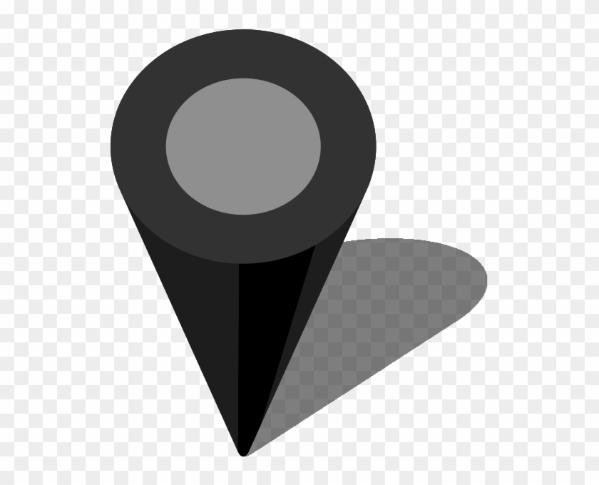 Simple Map Pin Icon Black Free Vector - Simple Map Pin Icon Black Free Vector #1434503